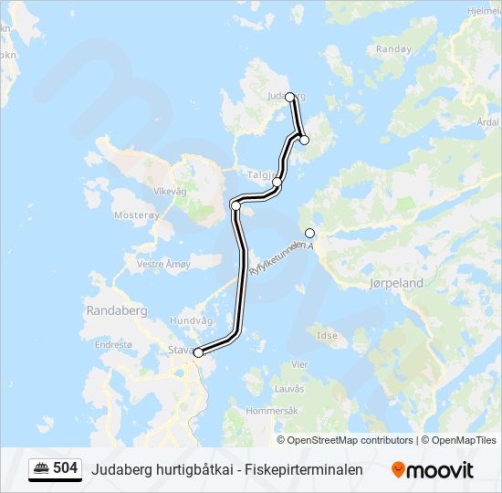 504 ferry Line Map