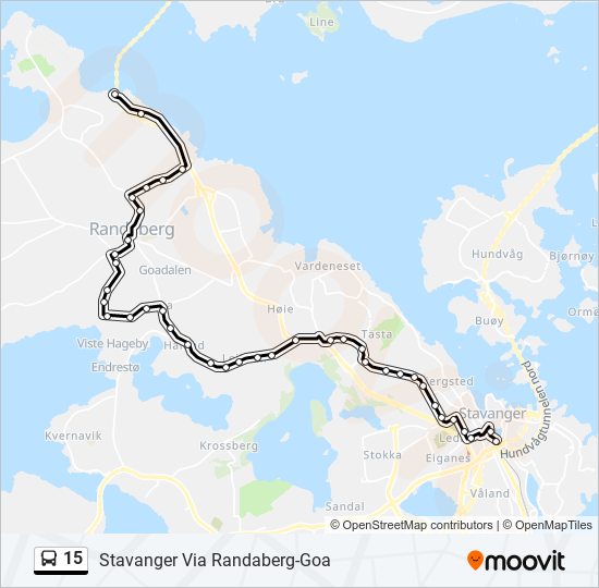 15 bus Line Map