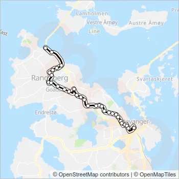 15 Bus Line Map