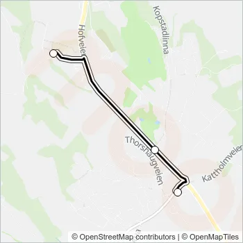 1908 Bus Line Map