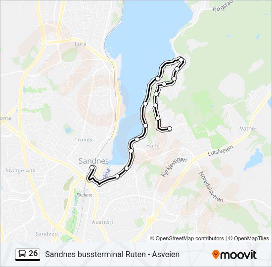 26 Bus Line Map
