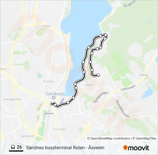 26 Bus Line Map
