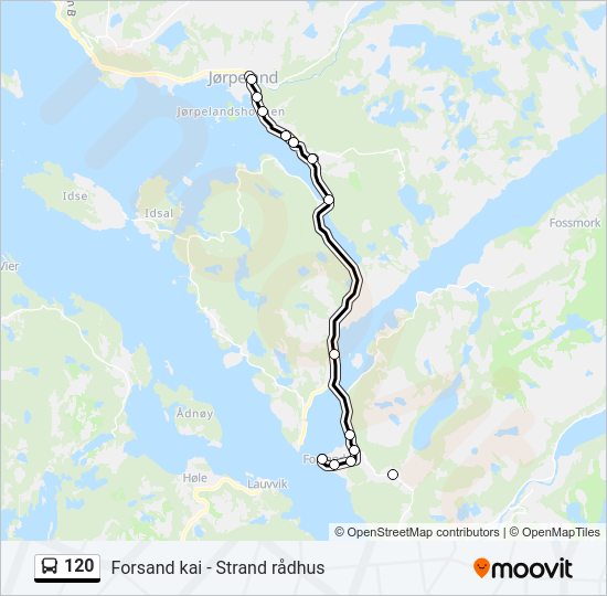 120 bus Line Map