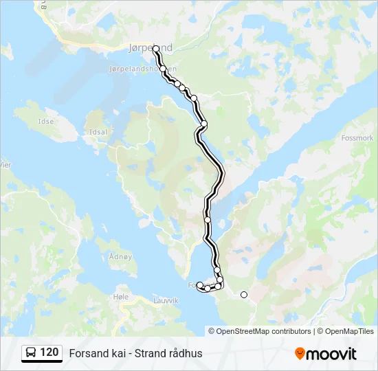120 Bus Line Map