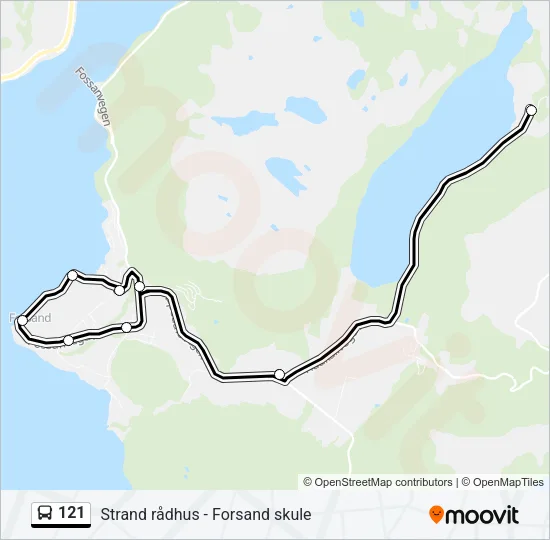 121 Bus Line Map
