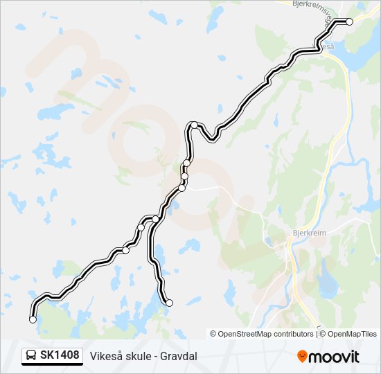 SK1408 Bus Line Map