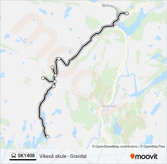 SK1408 Bus Line Map