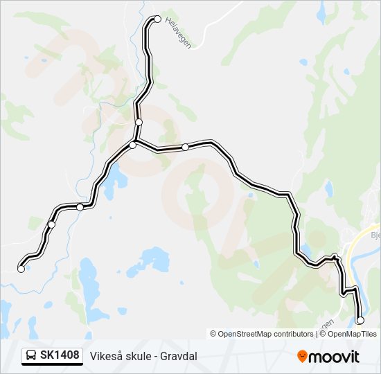 SK1408 Bus Line Map