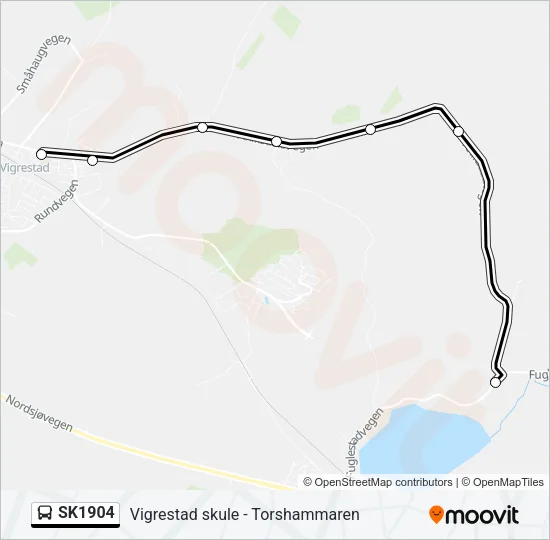 SK1904 Bus Line Map