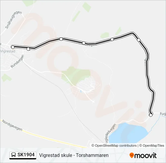SK1904 Bus Line Map