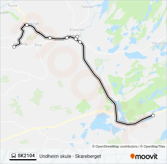 SK2104 Bus Line Map