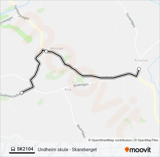 SK2104 Bus Line Map