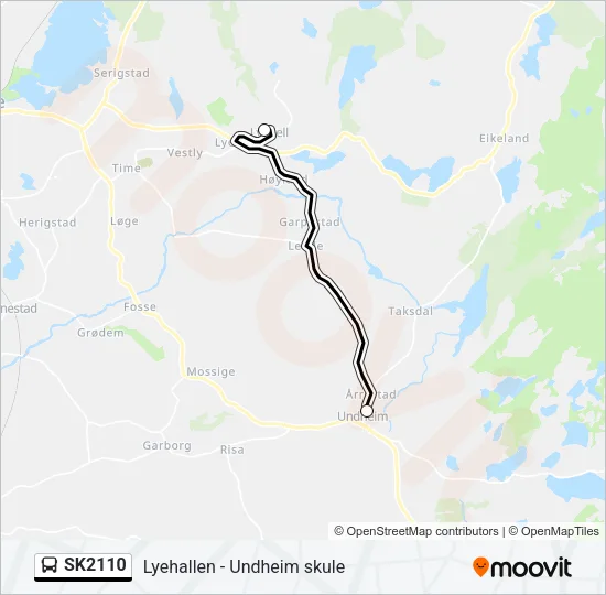 SK2110 Bus Line Map