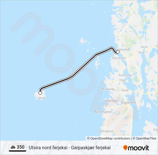 350 Ferry Line Map