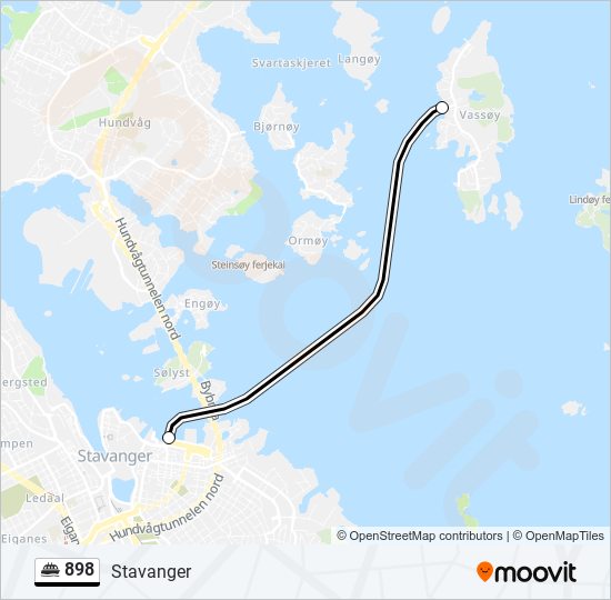 898 ferry Line Map