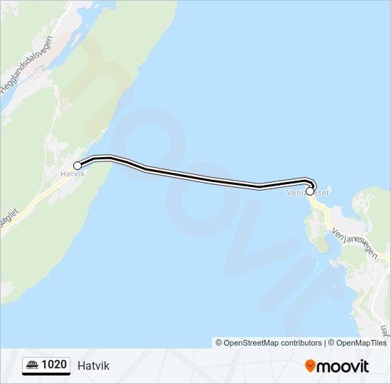 1020 ferry Line Map