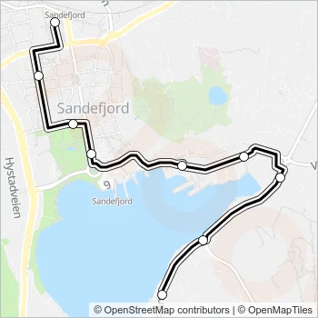 1266 Bus Line Map