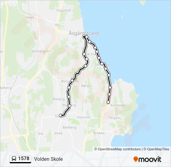 1578 Bus Line Map