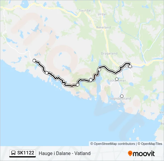 SK1122 Bus Line Map