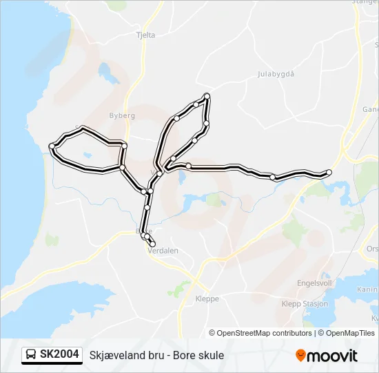 SK2004 Bus Line Map