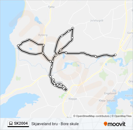 SK2004 Bus Line Map