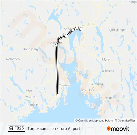 FB25 Bus Line Map