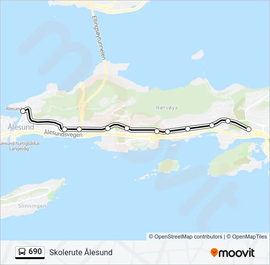 690 Bus Line Map