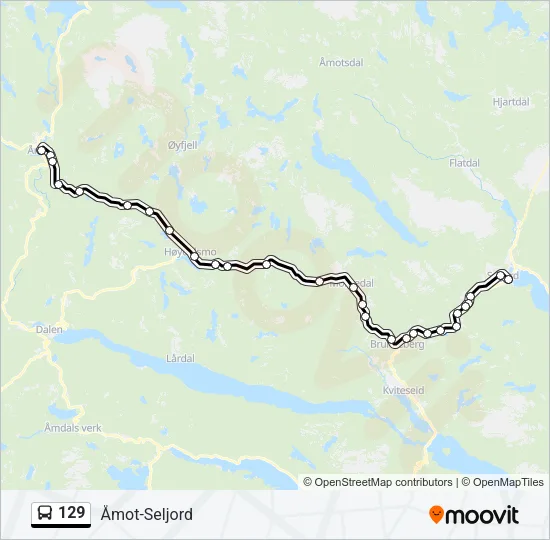 129 Bus Line Map