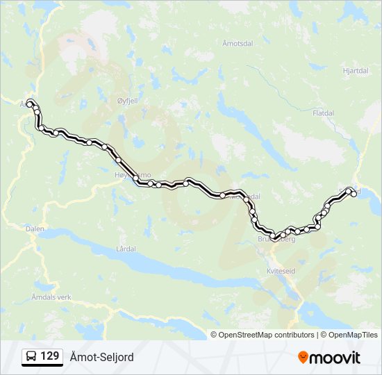 129 bus Line Map