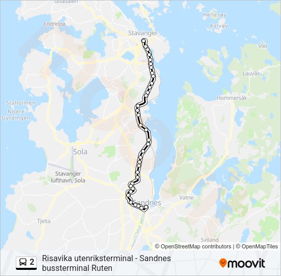 2 Bus Line Map