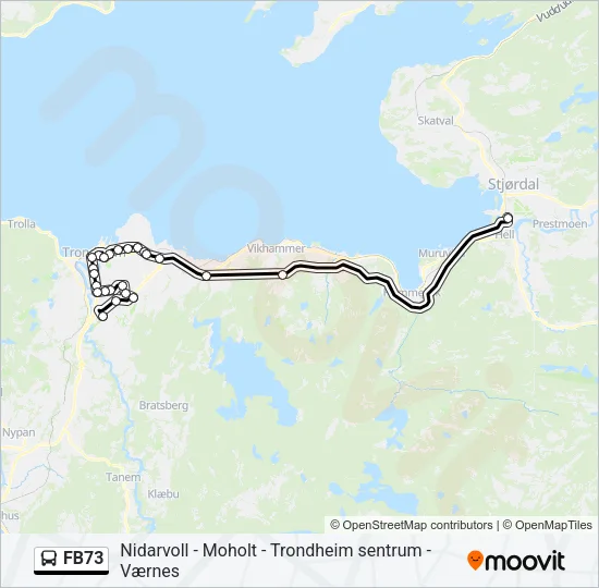 FB73 Bus Line Map