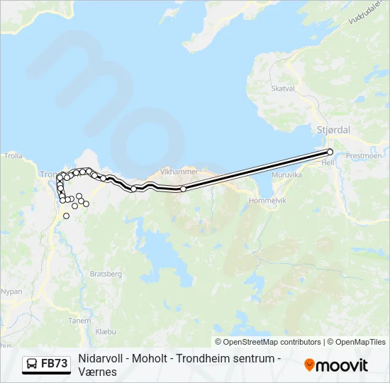 FB73 Bus Line Map