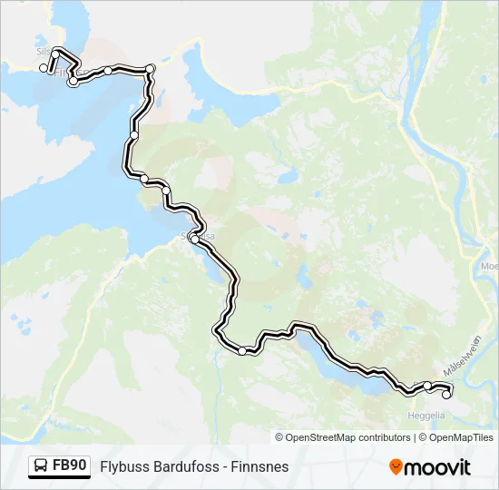 FB90 Bus Line Map