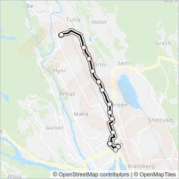 P6 Bus Line Map