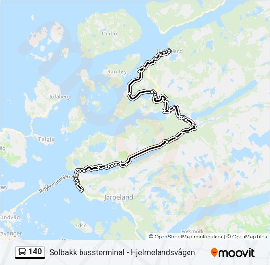 140 Bus Line Map