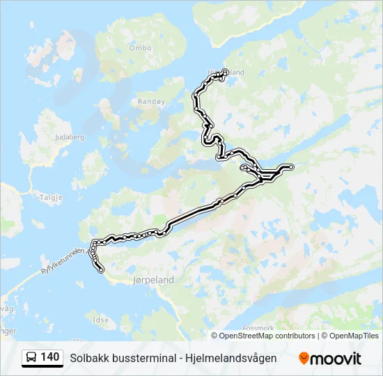 140 Bus Line Map