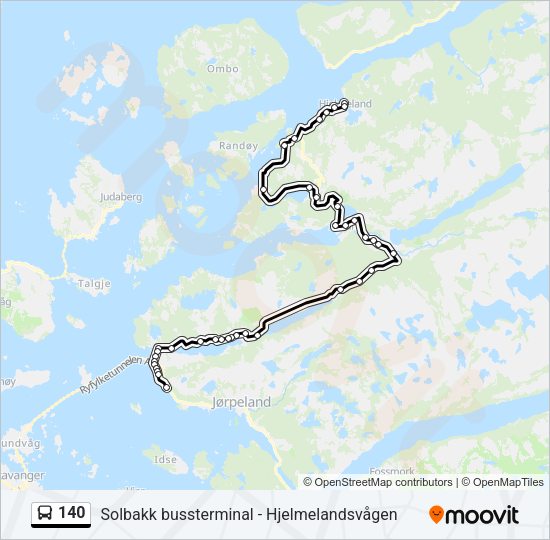 140 Bus Line Map