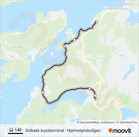 140 Bus Line Map