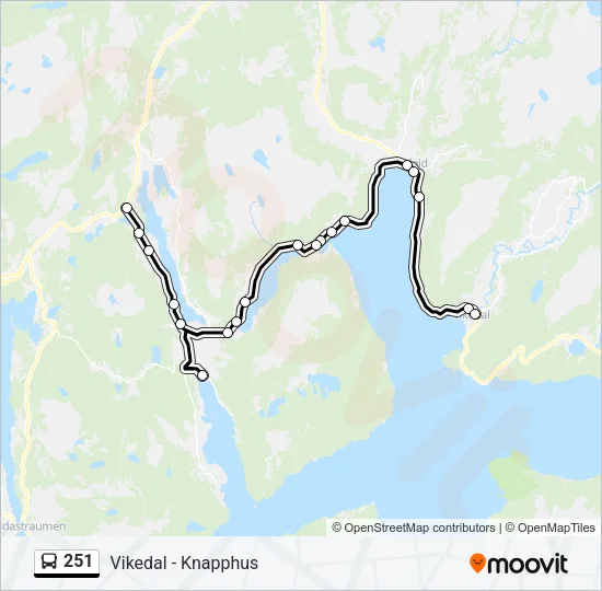 251 Bus Line Map