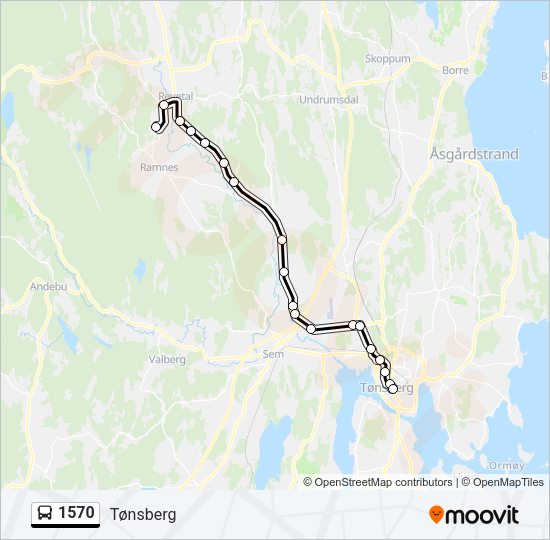 1570 Bus Line Map