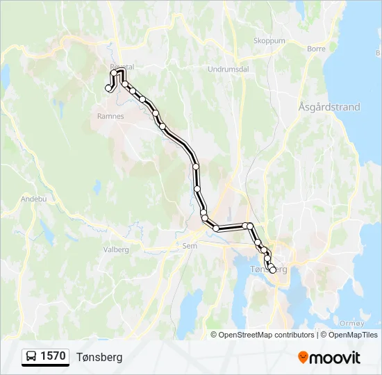 1570 Bus Line Map