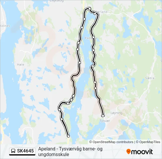 SK4645 Bus Line Map