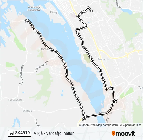 SK4919 Bus Line Map