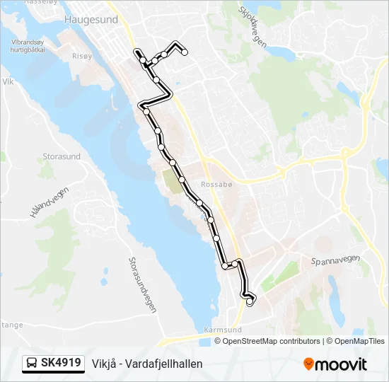 SK4919 Bus Line Map
