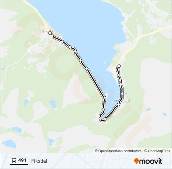 491 bus Line Map