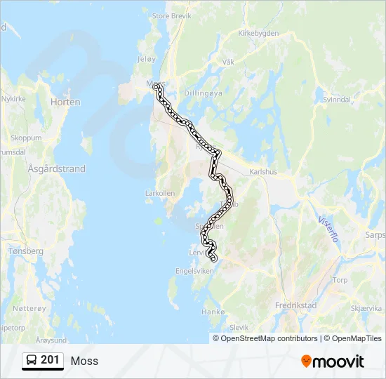 201 Bus Line Map
