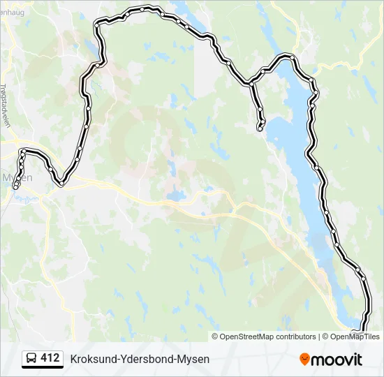 412 Bus Line Map