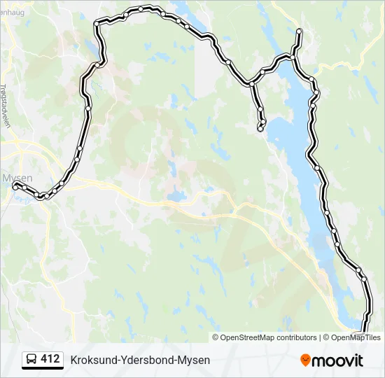 412 Bus Line Map
