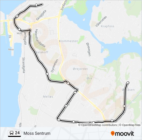 24 Bus Line Map