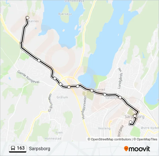 163 Bus Line Map